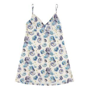 ZIMMERMANN Gorgeous Cornflower Floral Silky Slip Dress US 6